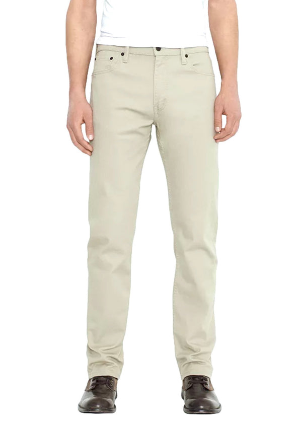 LEVIS Mens beige cotton 513 Slim 5 pocket jeans, 36x32