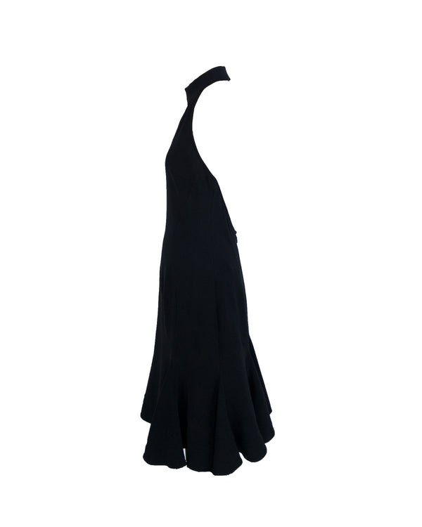 STELLA MCCARTNEY Women's Jayda black halter neck dress, 8