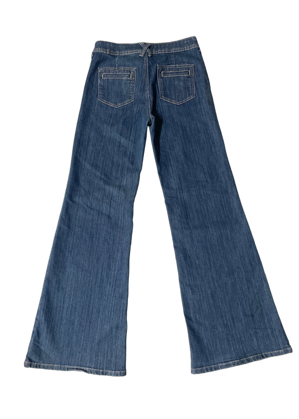 XXI Women's low-rise wide leg blue jeans, 28