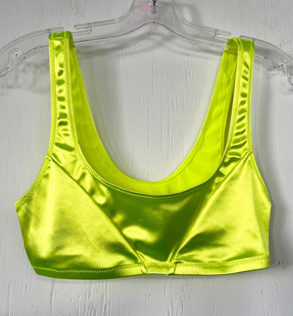 OUT FROM UNDER UO Women’s neon yellow bra top, M