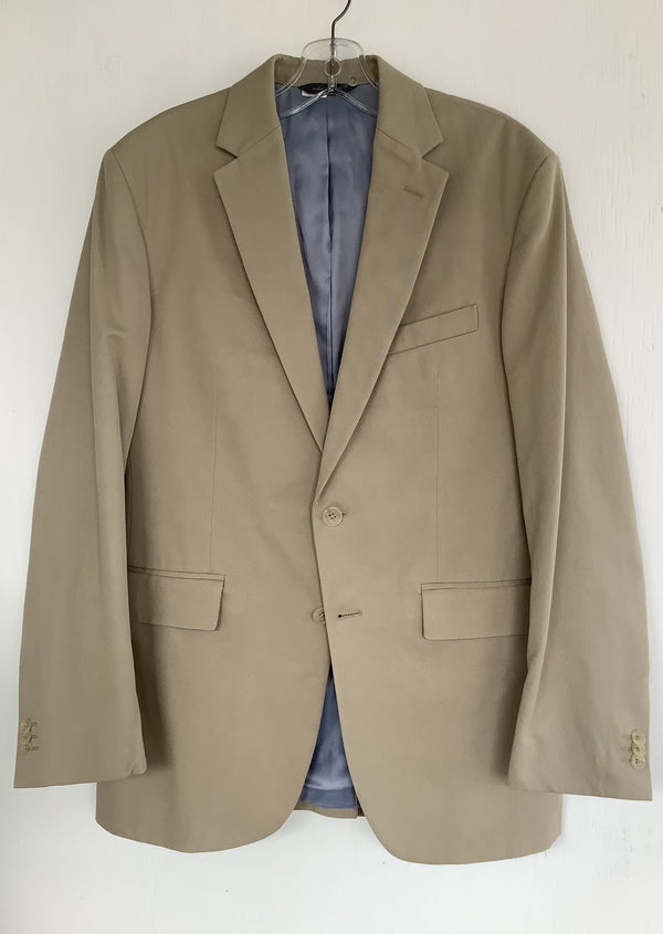 BANANA Republic Mens tan cotton blazer modern fit 2 button SB, 40R