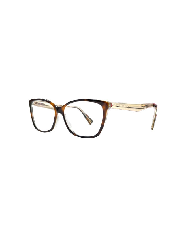 MARC JACOBS brown tortoise cat eye glasses w/ gold arms & anti reflective lenses