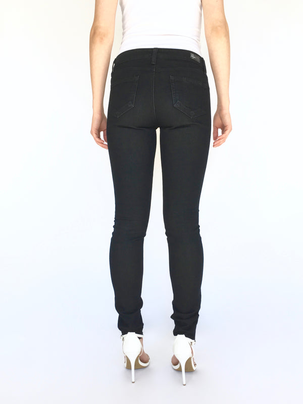 PAIGE Women's black wash 5 pocket skinny jeans, 26