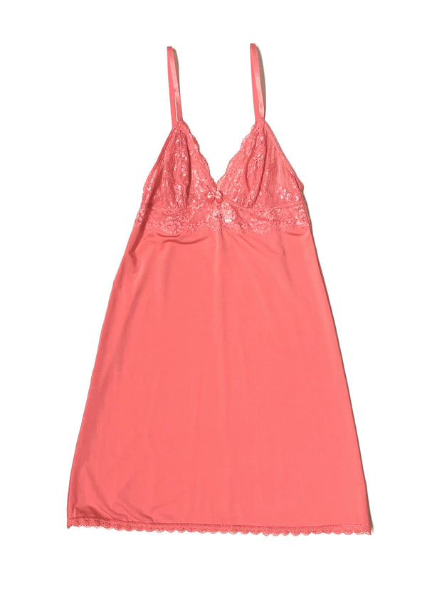 H&M Women's coral stretch jersey negligee w/ lace bust, XS