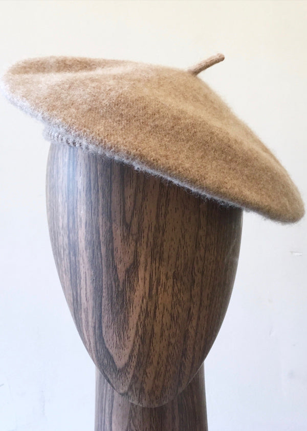 D/N/M/C sand wool beret, NS