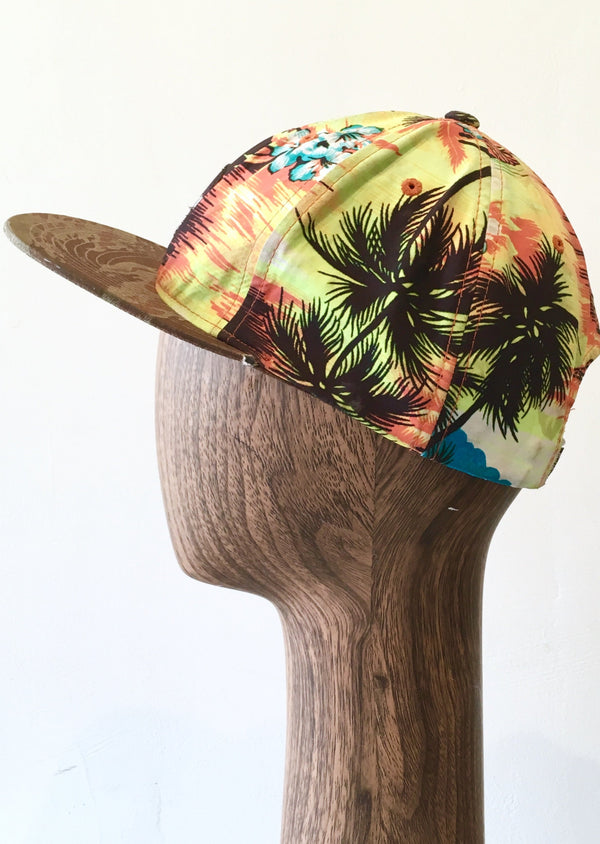 HURLEY tropical multicoloured printed flat bill baseball cap, NS