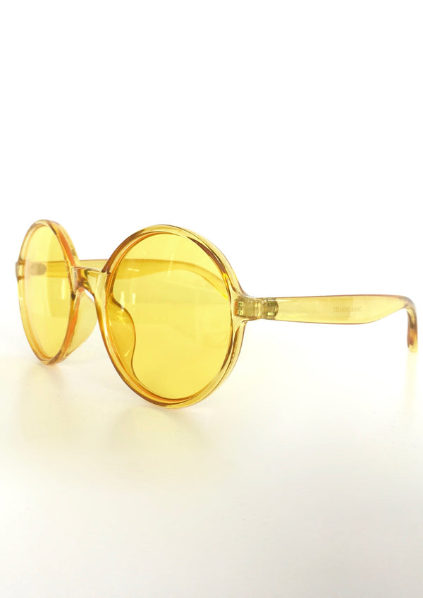 FOREVER 21 round frames with yellow tinted lenses