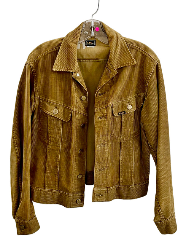 LEE Mens classic sand corduroy trucker jacket, M