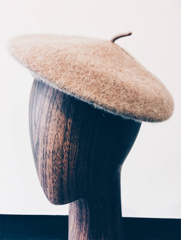 D/N/M/C sand wool beret, NS