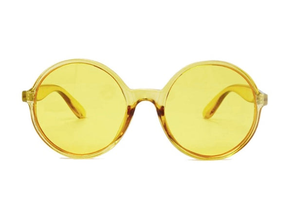 FOREVER 21 round frames with yellow tinted lenses