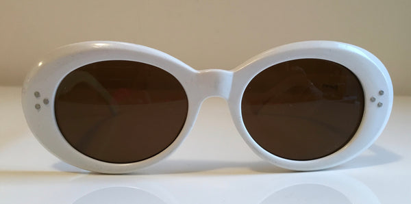 VINTAGE white Cobain style sunglasses