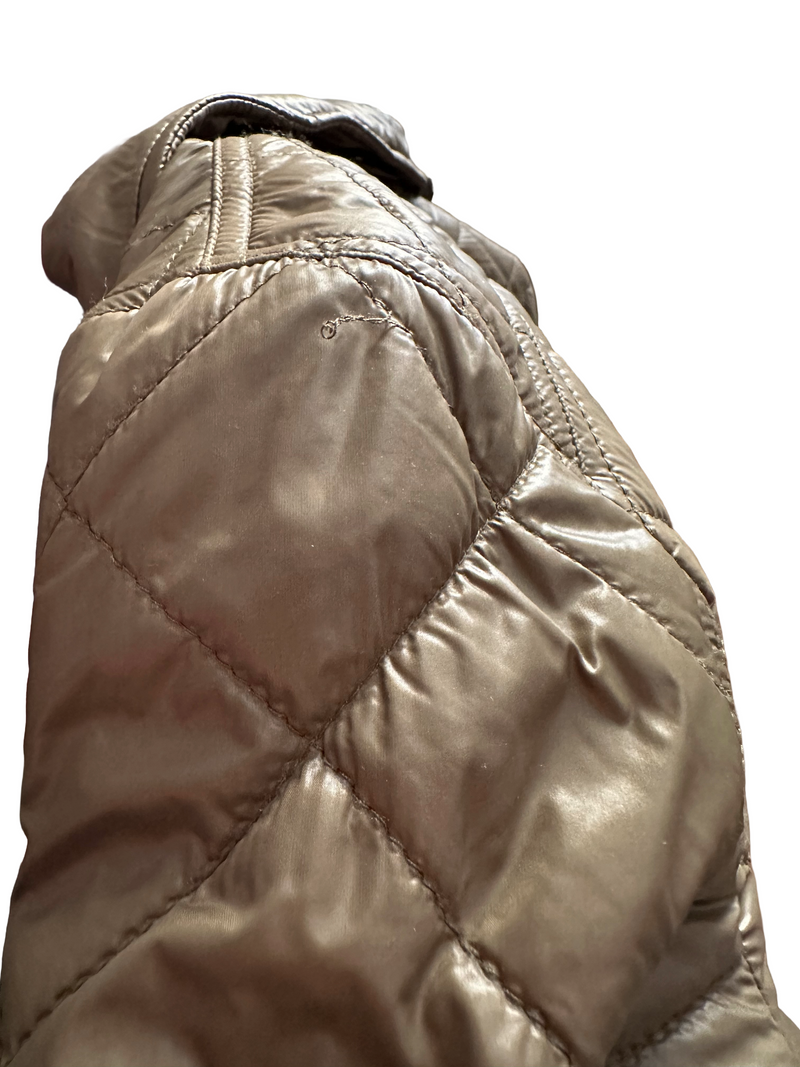 DKNY Women's olive green lightweight quilted jacket, XS