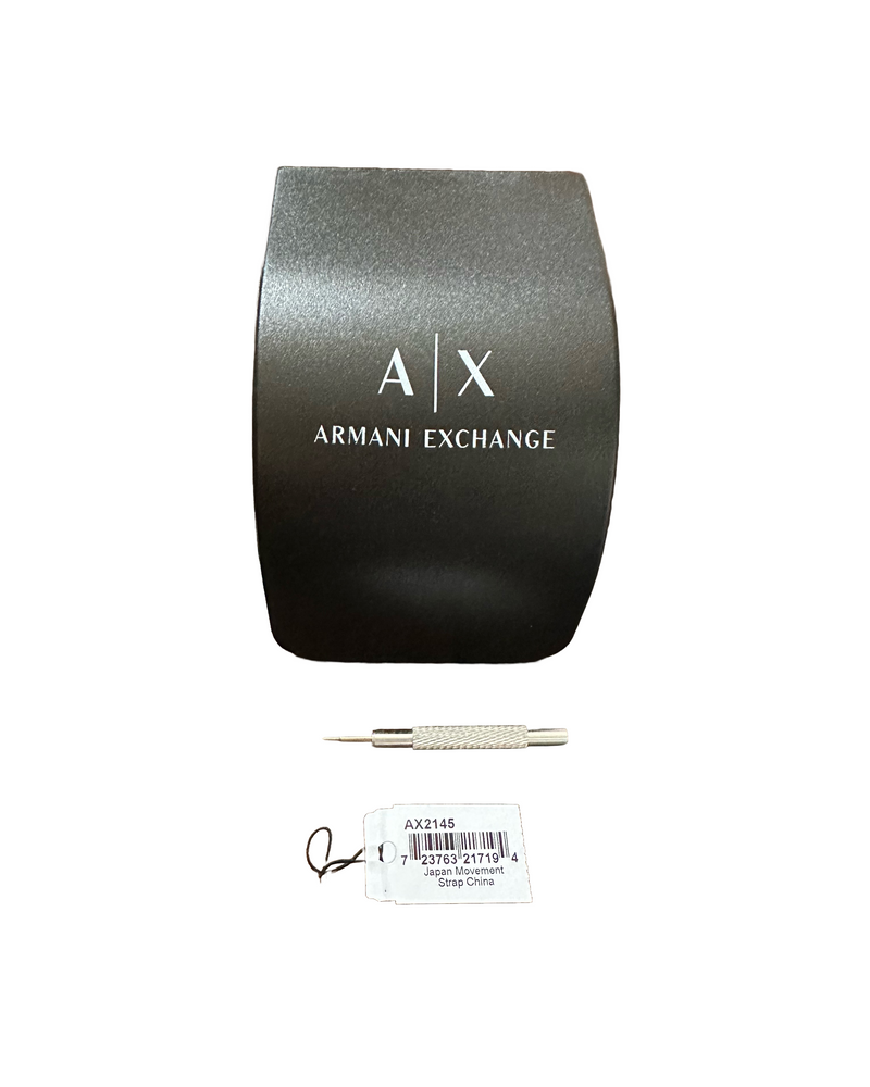A|X Armani Exchange Men's Gold-Tone Stainless Steel Watch – 45MM