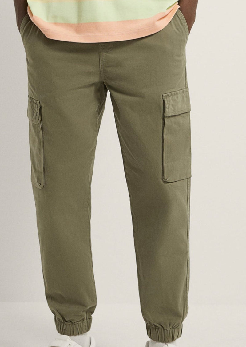 ZARA Mens pant olive moto jogger pant, S