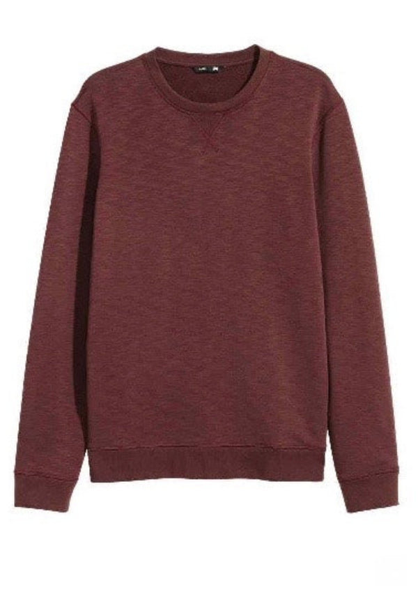 H&M Mens burgundy marl sweatshirt, M