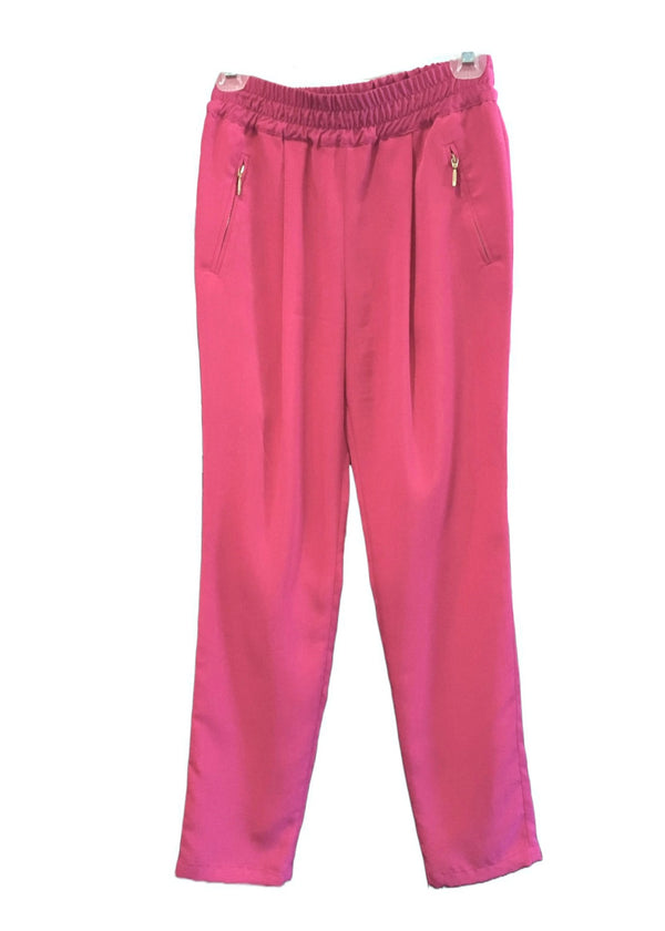 ZARA W pant hot pink jogger style w/ elastic waist, XS