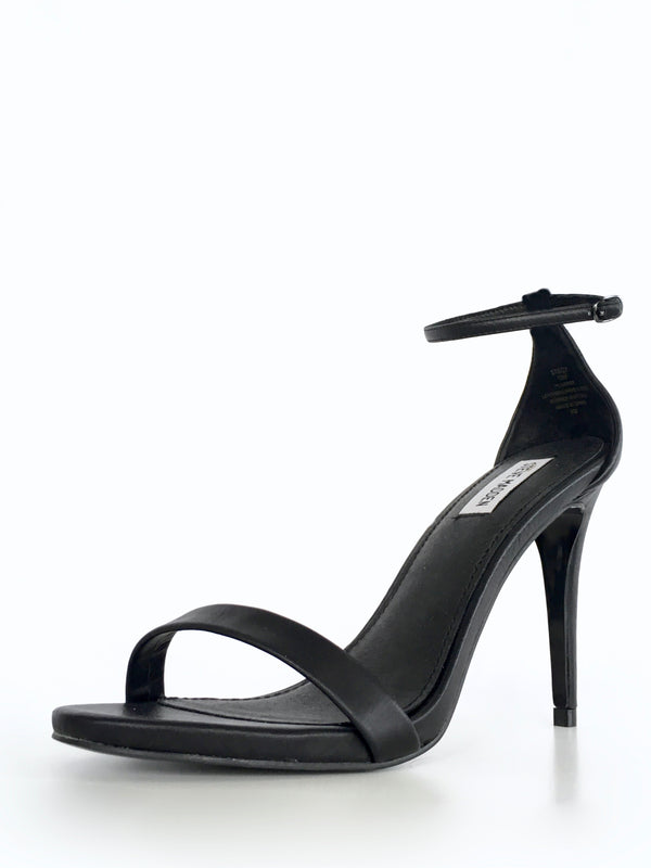 STEVE MADDEN Women's black strappy heeled sandals, 10