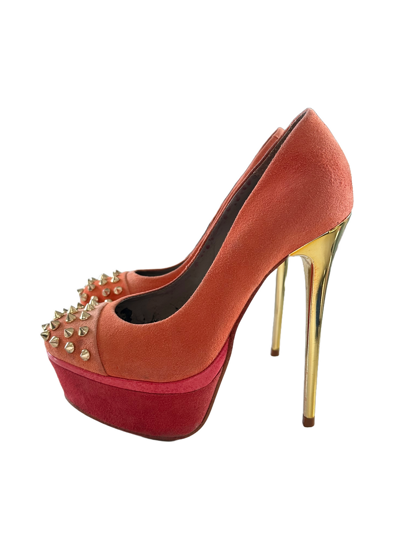 KURT GEIGER Women's “Esme” Suede Platform Heels, 6