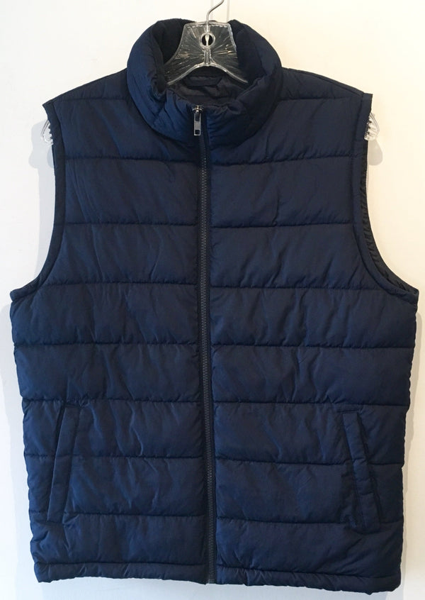 GAP Mens navy diamond quilted puffer vest, XS