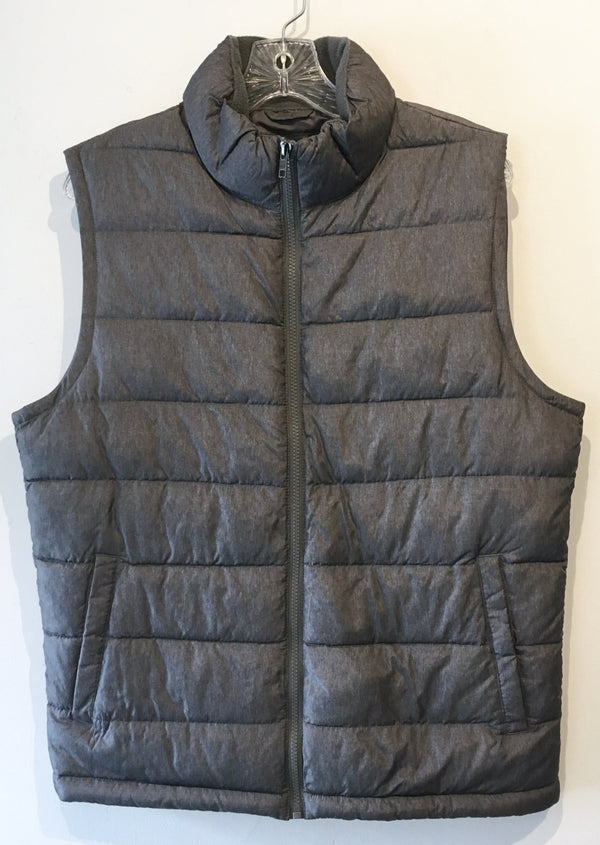 GAP Mens grey channel quilted puffer vest, XS