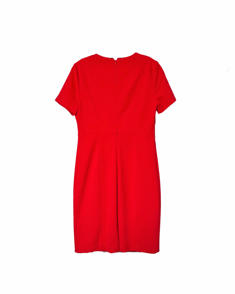 TAHARI Women's classic red sheath dress, 8