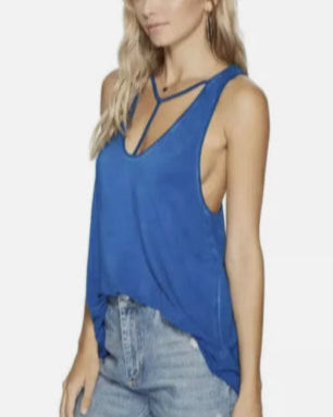 WE THE FREE PEOPLE sapphire blue Amelia Y-Strap tank top, XS