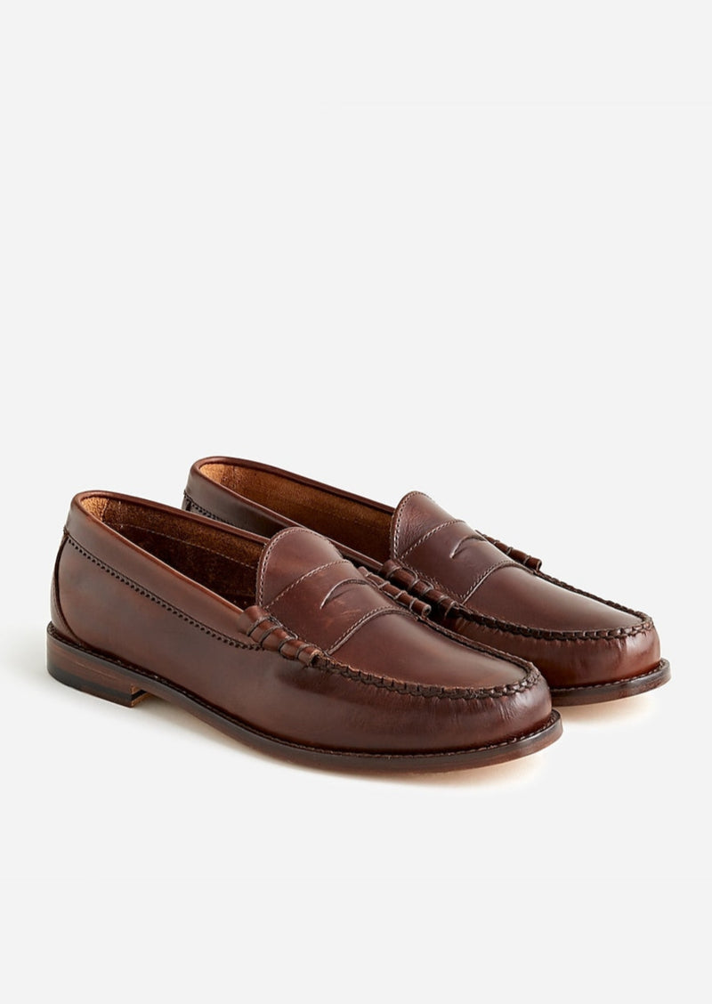 J CREW Mens classic cognac Camden brown penny loafer, 11.5