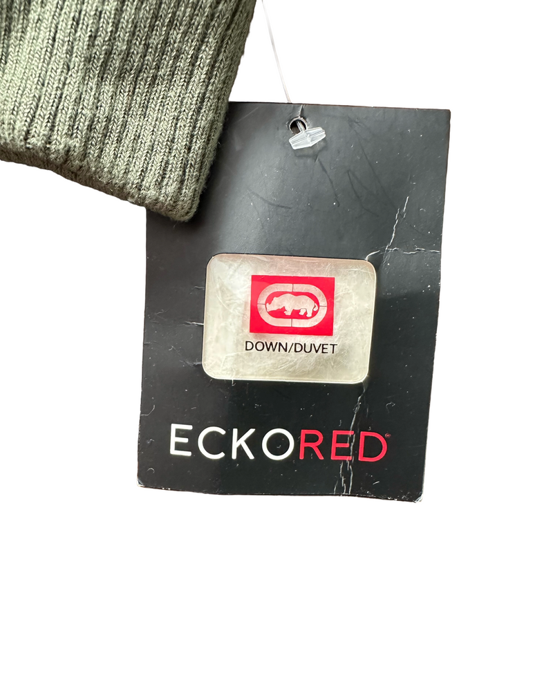 ECKO Women's olive green nylon padded bomber jacket, XS