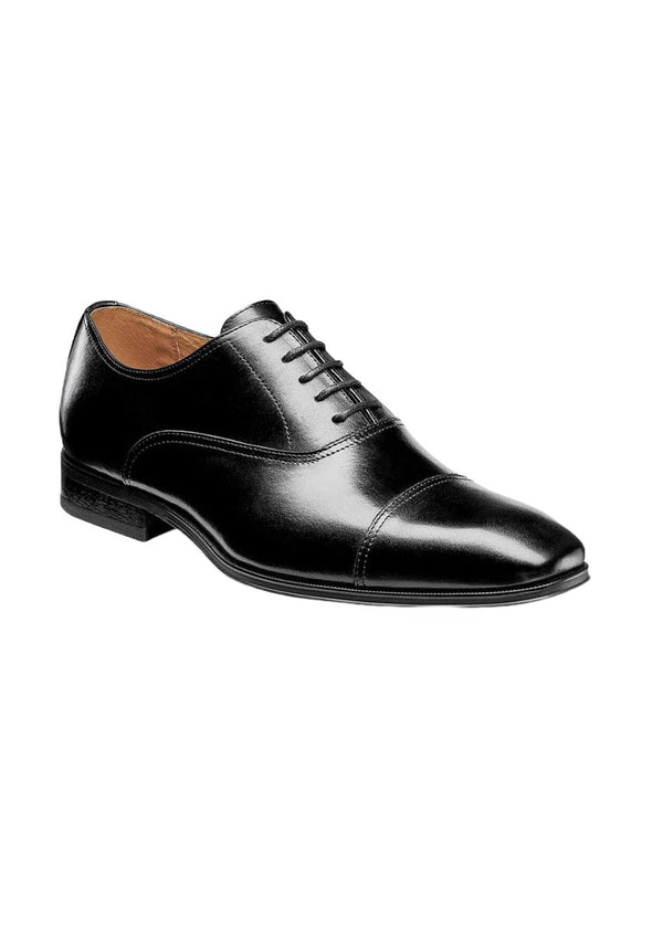 FLORSHEIM Mens black cap-toe "Corbetta" oxford dress shoe, 9D