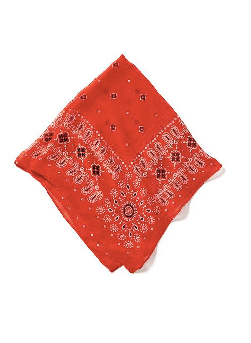 GAP Unisex red lightweight rayon bandana