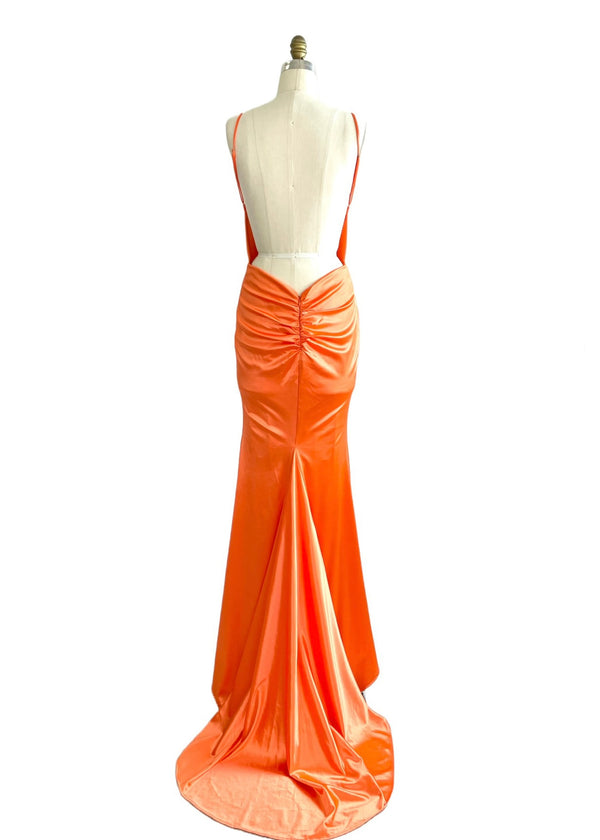 ORANGE NEON GOWN