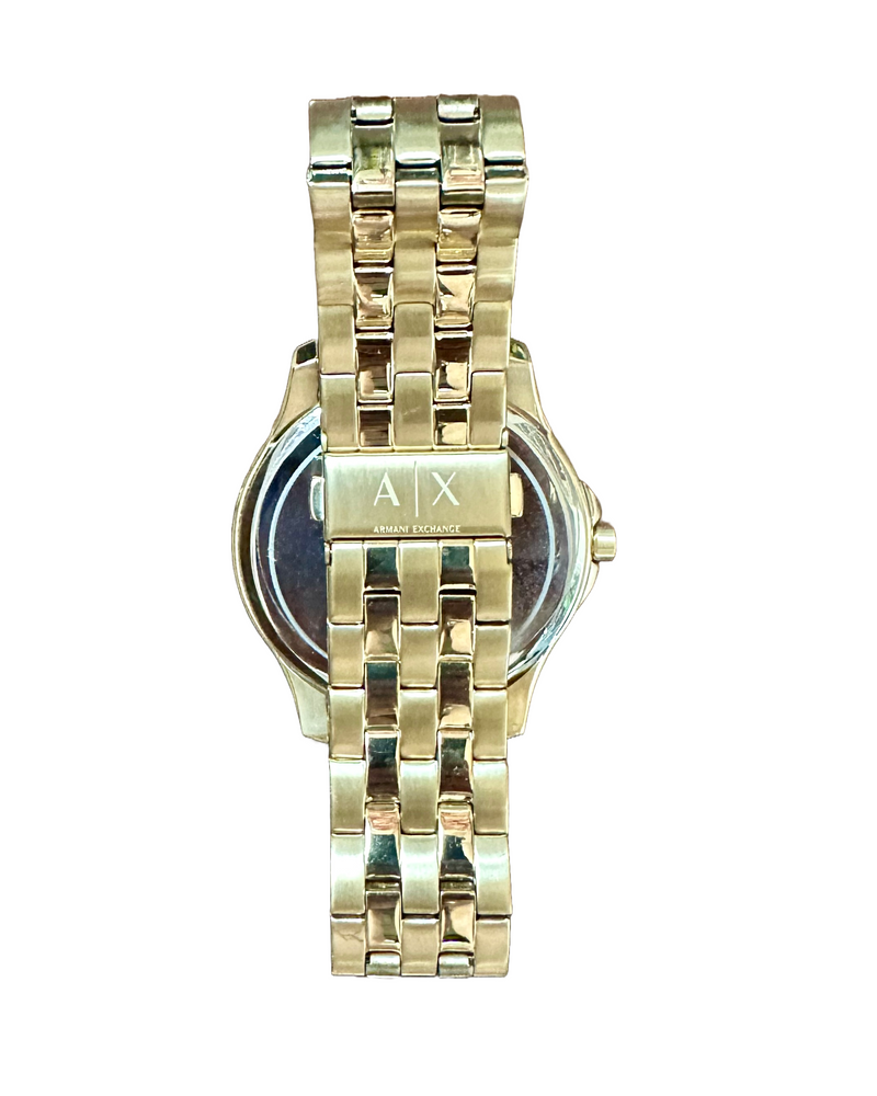 A|X Armani Exchange Men's Gold-Tone Stainless Steel Watch – 45MM