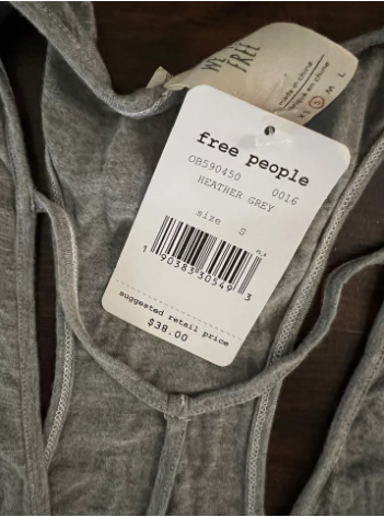 WE THE FREE PEOPLE olive green Y-Strap Cut Out Racerback Tank Top, XS
