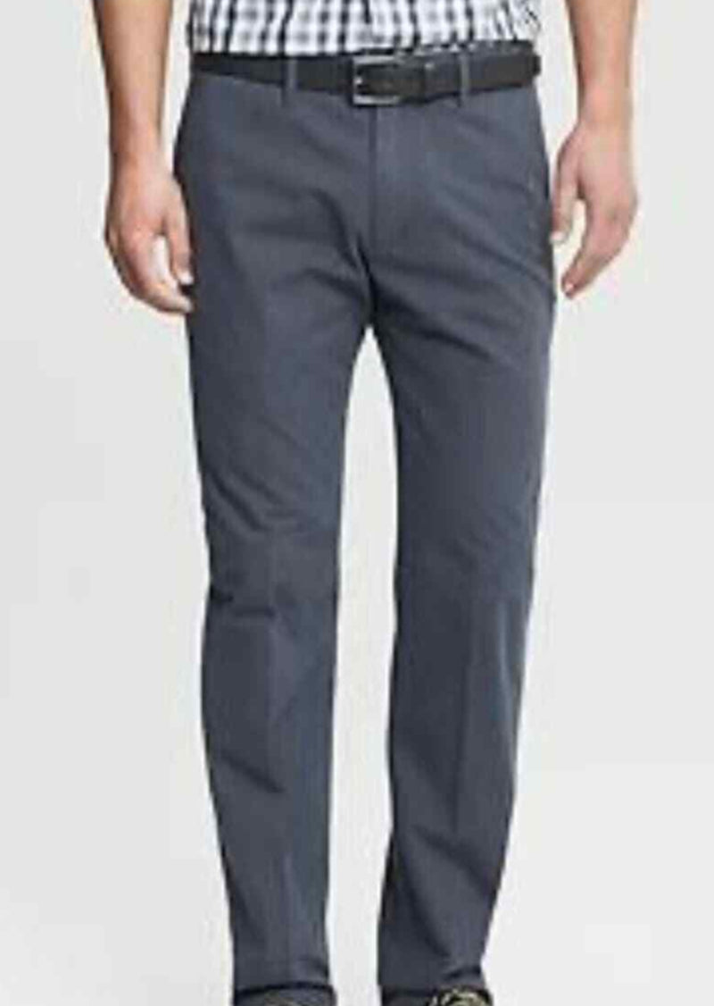 BANANA REPUBLIC Mens charcoal brushed twill chino "Kentfield Pant", 36 x 32