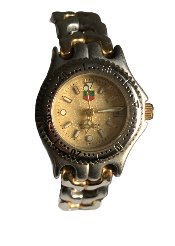 WATCH Women's Tag style silver & gold tone chrono watch