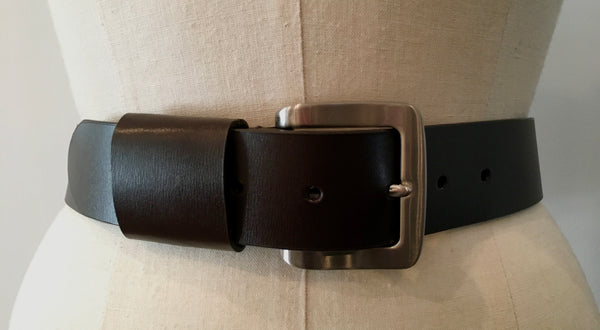 CUSTOM BELT W brown 1.5" wide belt, M