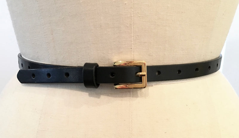 J CREW W skinny leather hole punched belt, S/M