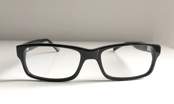 RESPEC Black rectangular glasses w/ anti-reflective lens