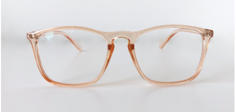 URBAN OUTFITTERS glasses-peach translucent anti reflective lenses