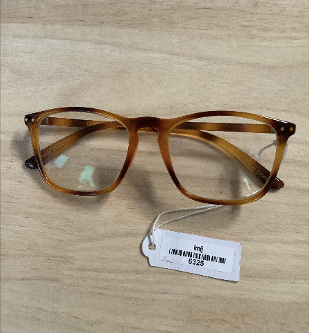 URBAN OUTFITTERS glasses brown/mustard mottled anti reflective lenses
