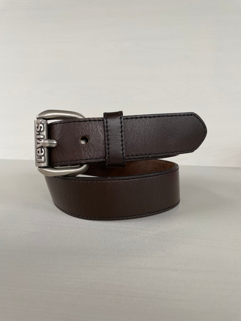 LEVI'S M brown casual 1.5" wide belt, 32"