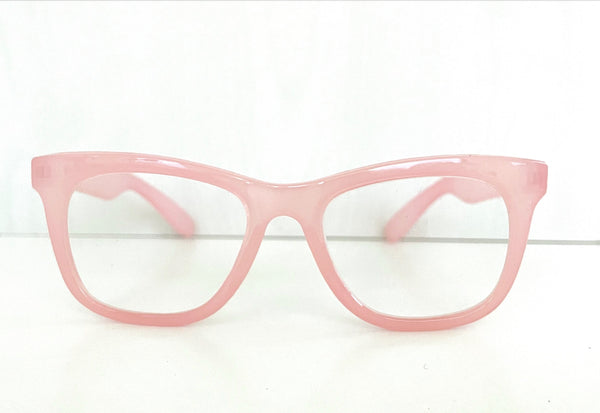 GLASSES blush pink translucent anti reflective frames