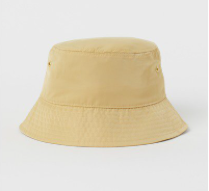 H&M beige twill bucket hat