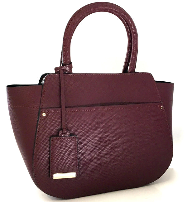 ZARA burgundy medium purse w/ gold hardware, NS