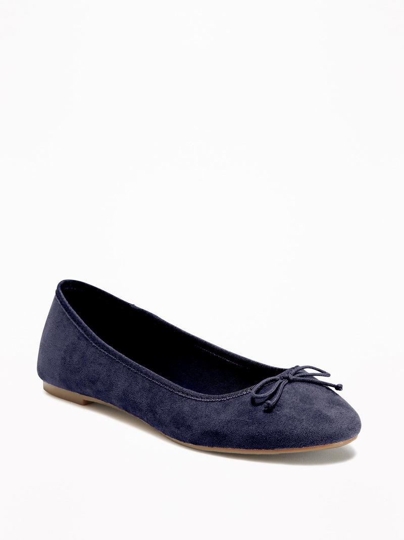 OLD NAVY Women's navy suede ballet flat